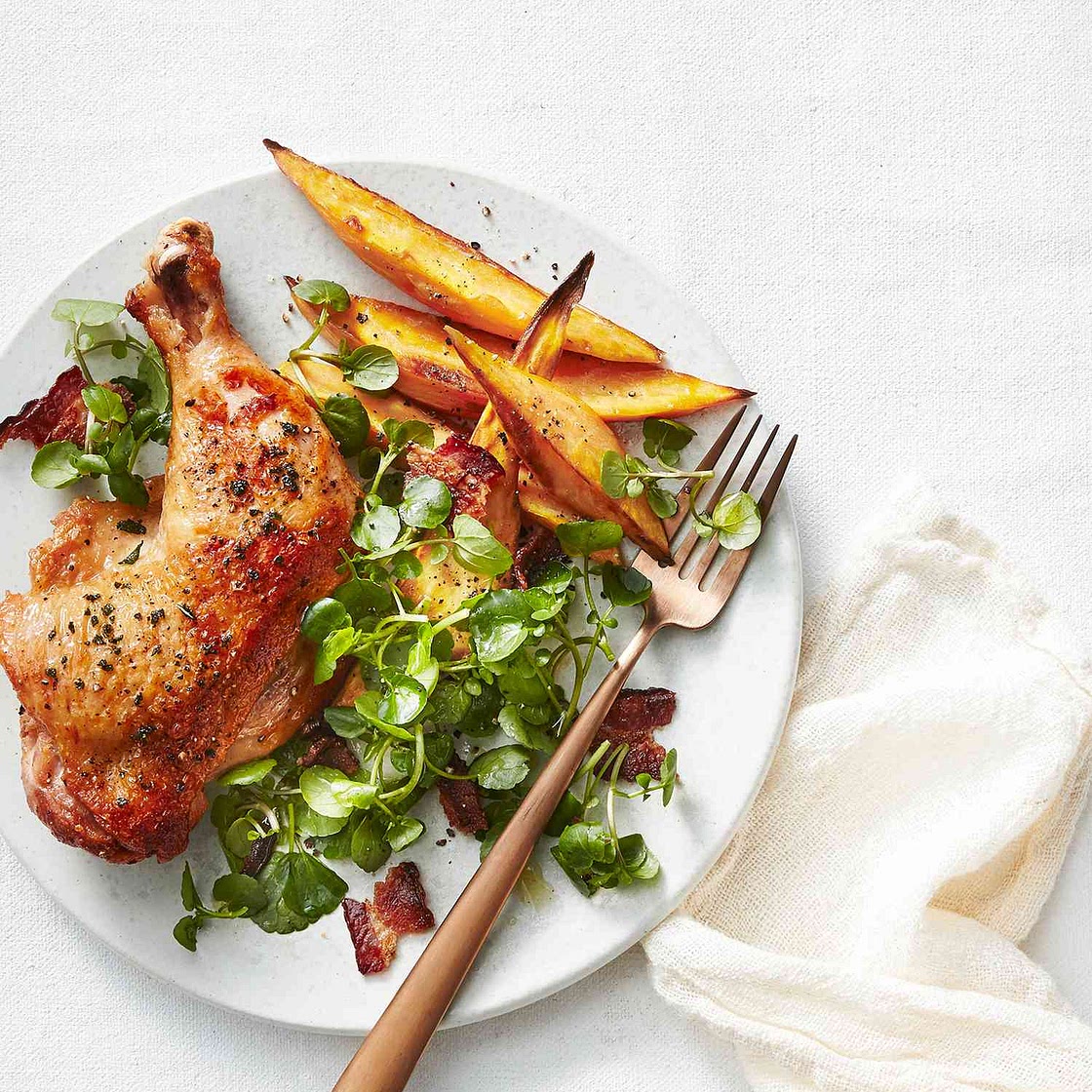 Sheet Pan Chicken and Sweet Potatoes