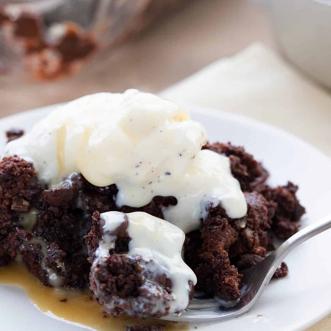 Keto Chocolate Dump Cake