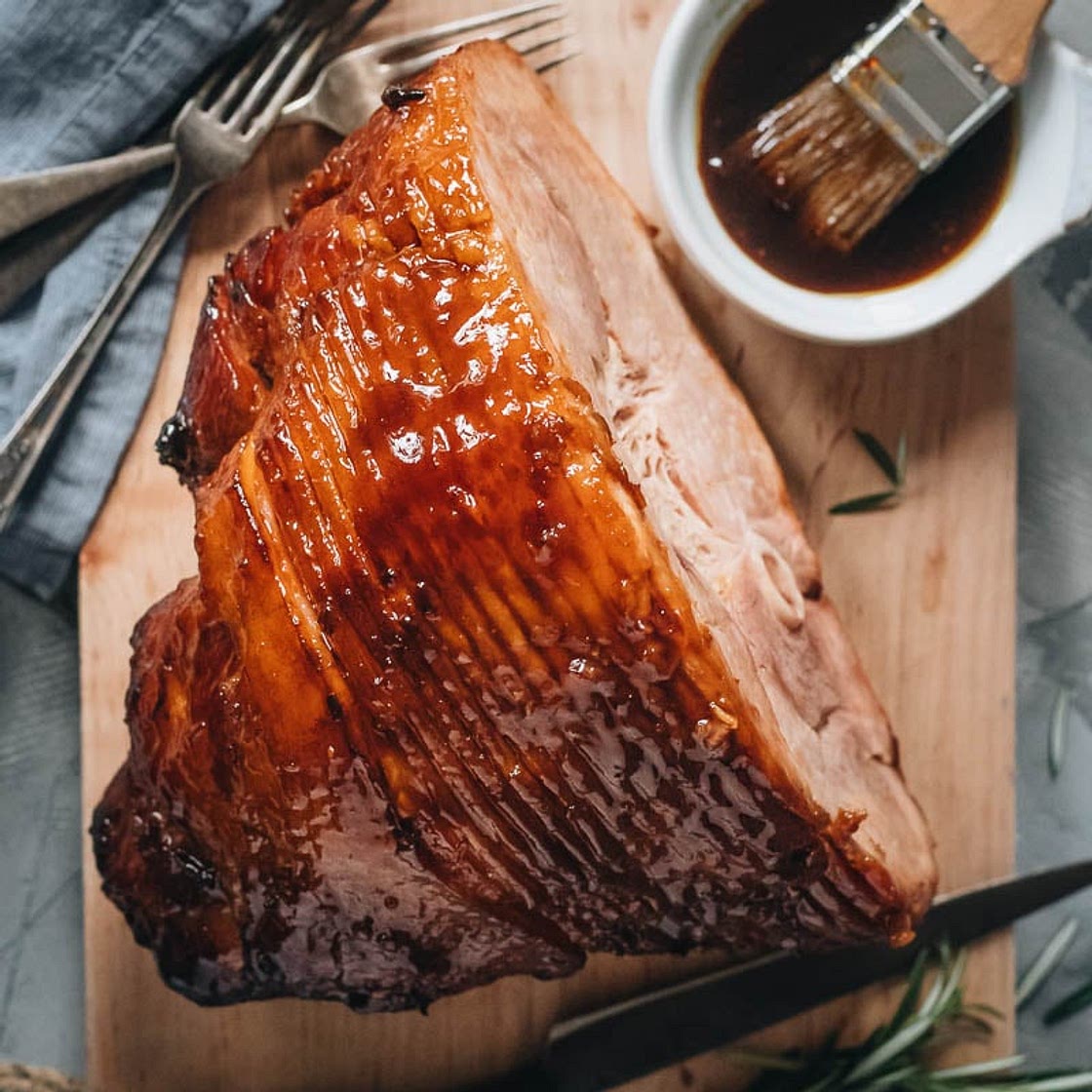 Asian Pineapple Glazed Ham