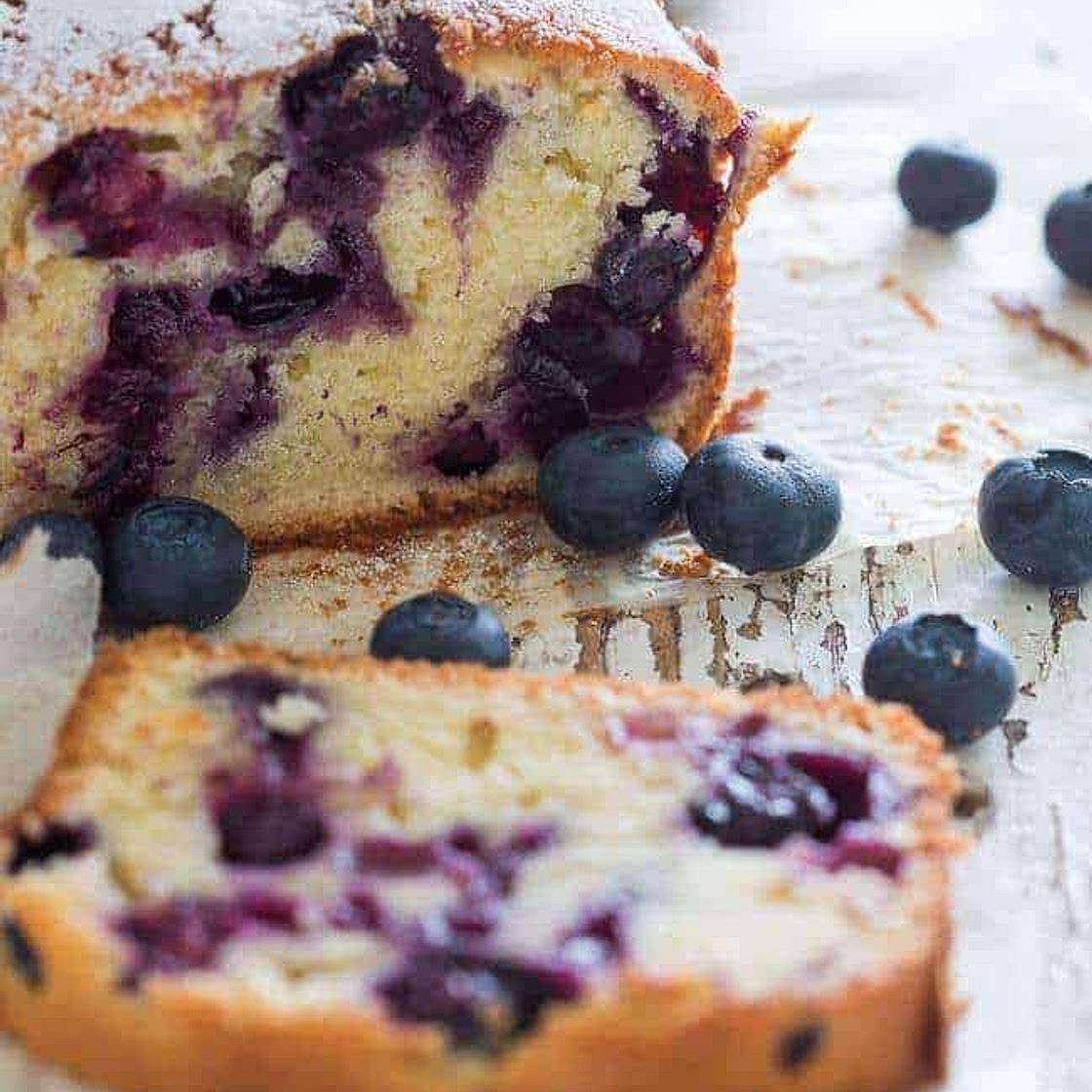 Blueberry yogurt cake