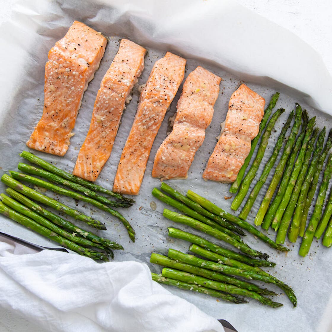Sheet Pan Salmon and Asparagus