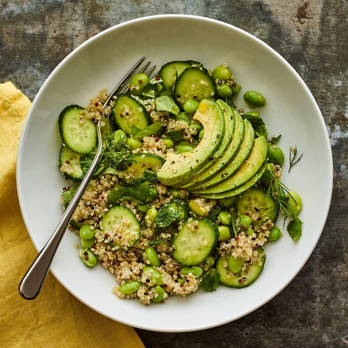 Quinoa-Edamame Green Salad