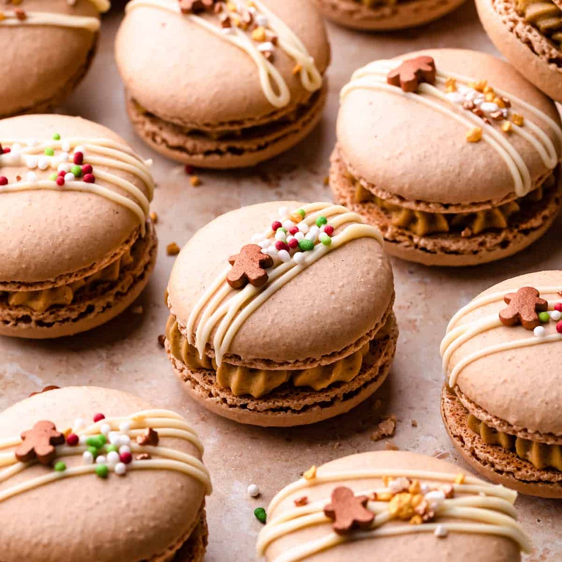 Gingerbread Macarons