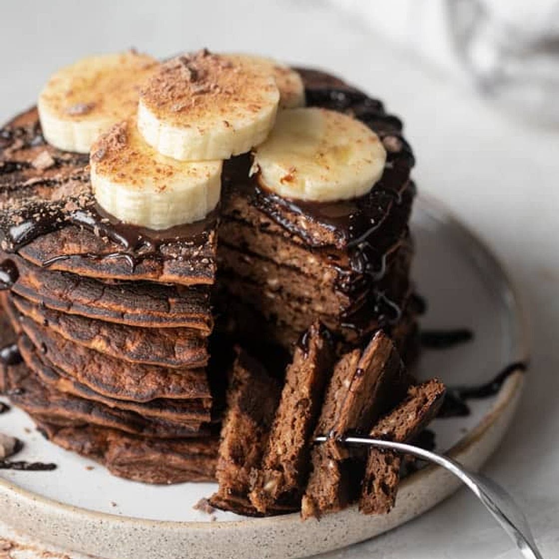 Chocolate Protein Pancakes