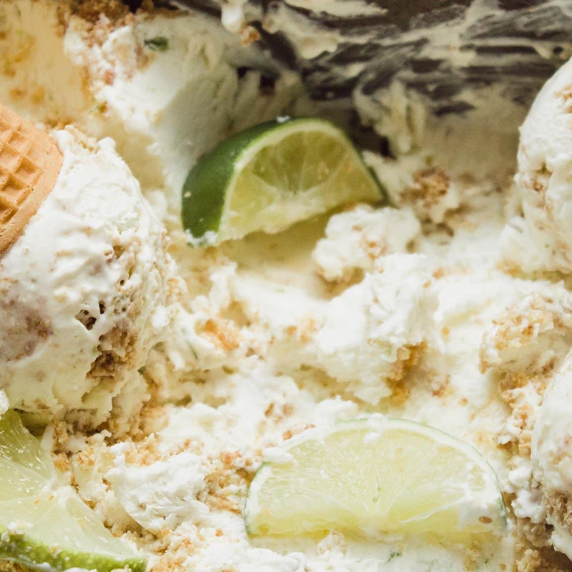 No-Churn Key Lime Pie Ice Cream