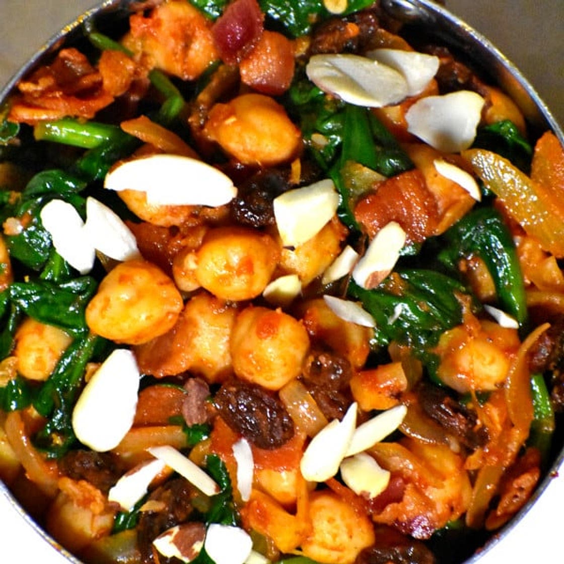 Espinacas con Garbanzos