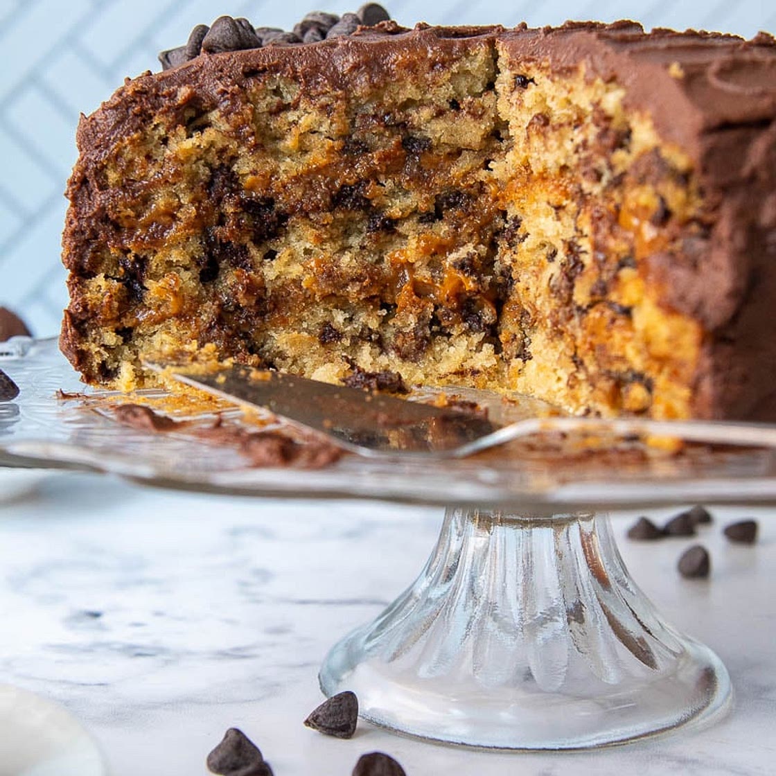 Moist Carmelita Cake with Dulce De Leche Filling