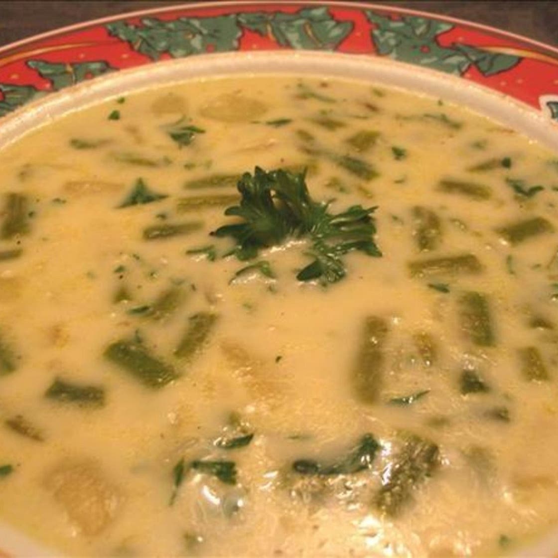 Asparagus and Wild Rice Soup