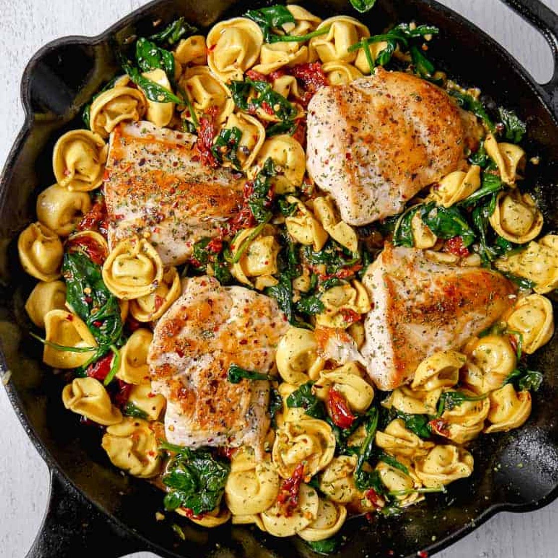 Tuscan Chicken with Tortellini