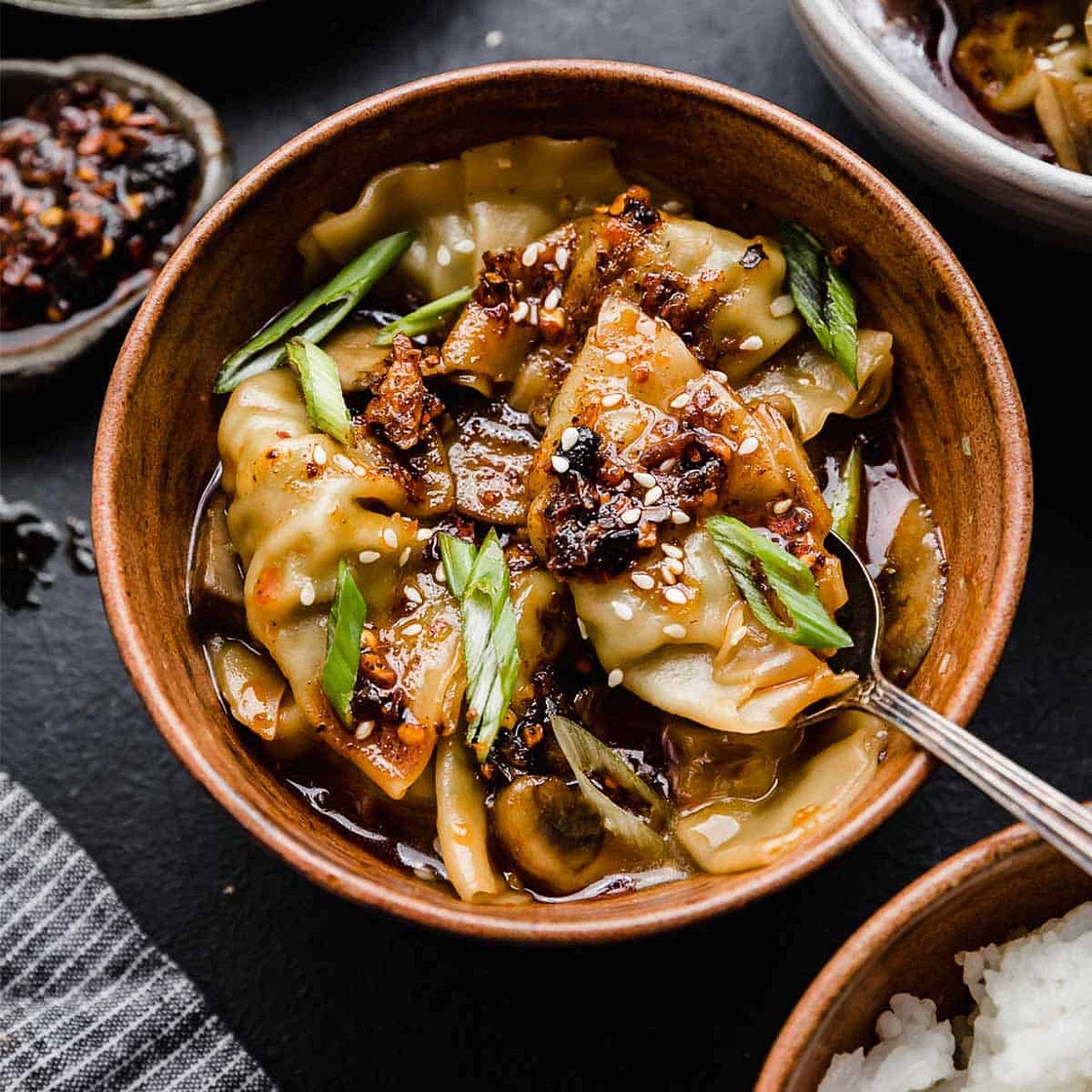 Spicy Chicken Wontons