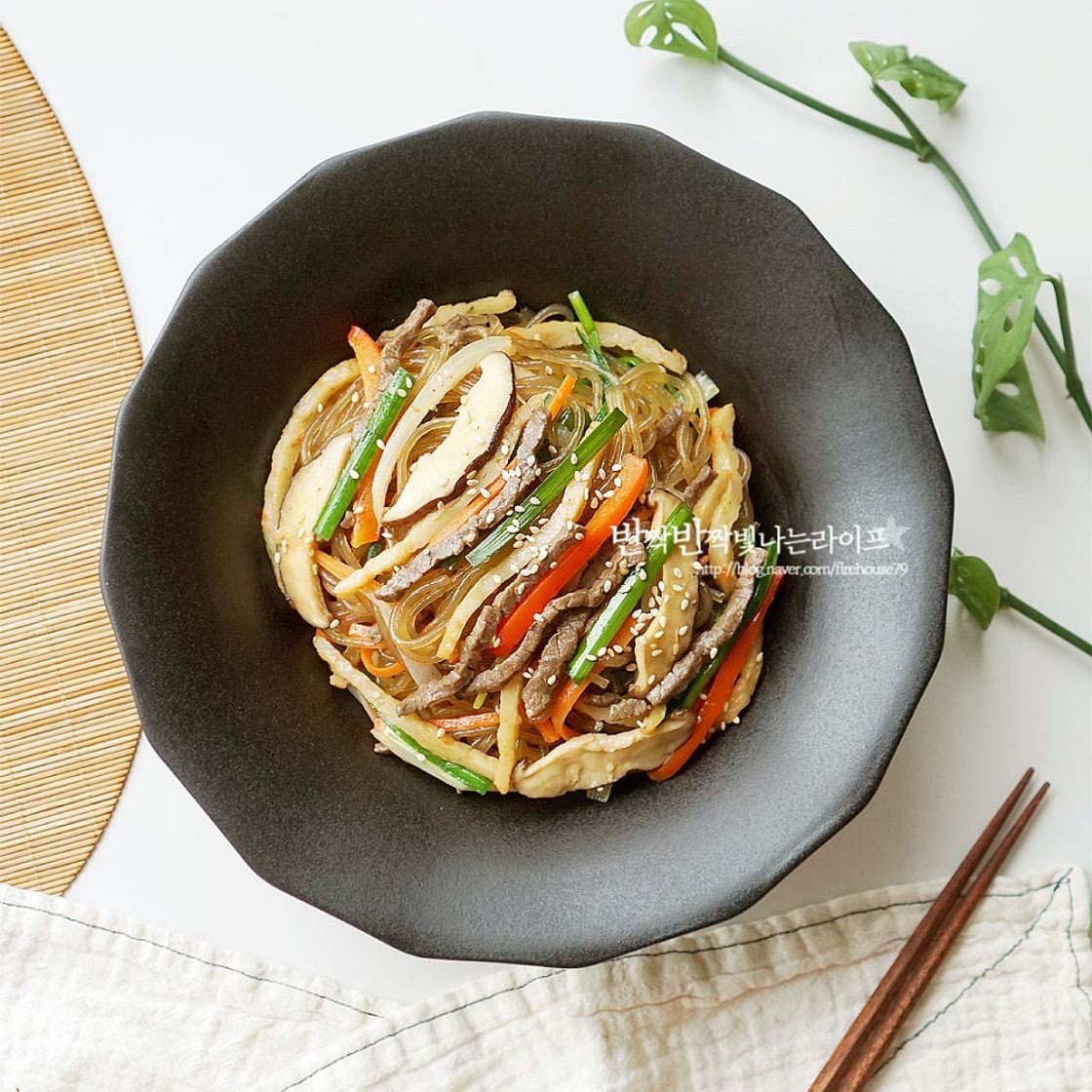 부추 잡채 황금레시피 잡채 재료 간단잡채 레시피