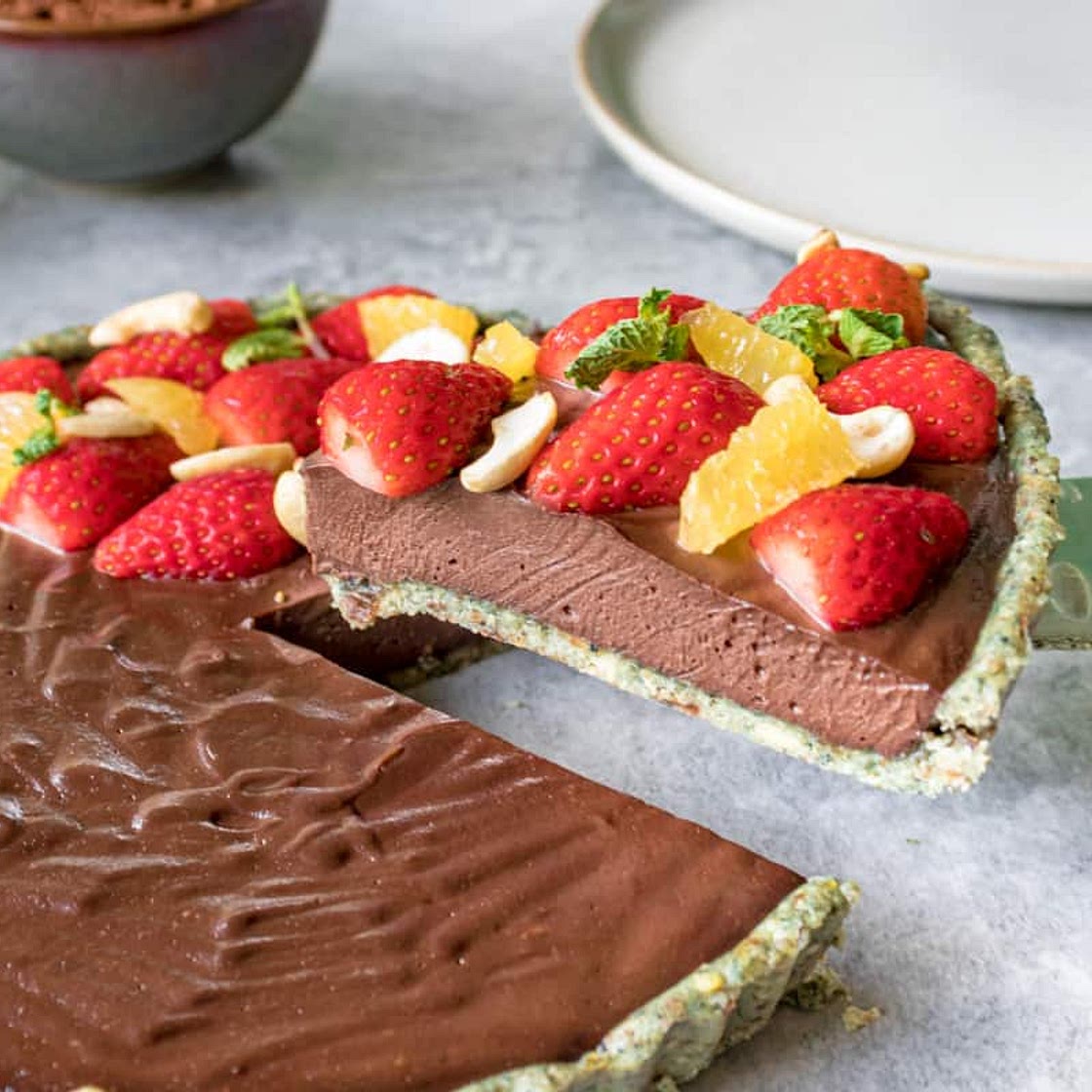 Raw Vegan Cheesecake - Chocolate And Orange