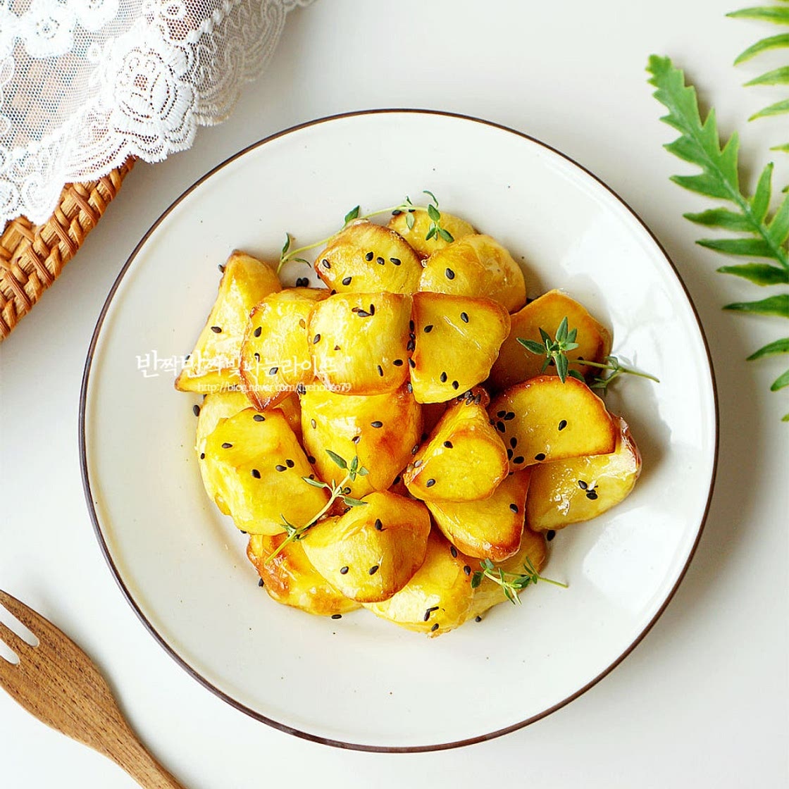 바삭한 고구마맛탕 만들기 에어프라이어 고구마빠스 레시피