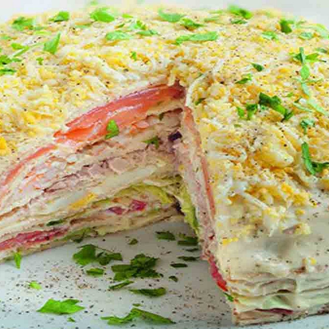 Gâteau de crêpes de l’école