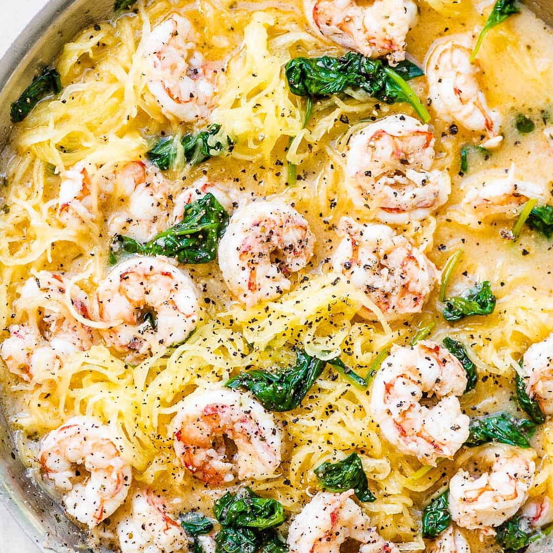 Spaghetti Squash Shrimp Scampi Recipe