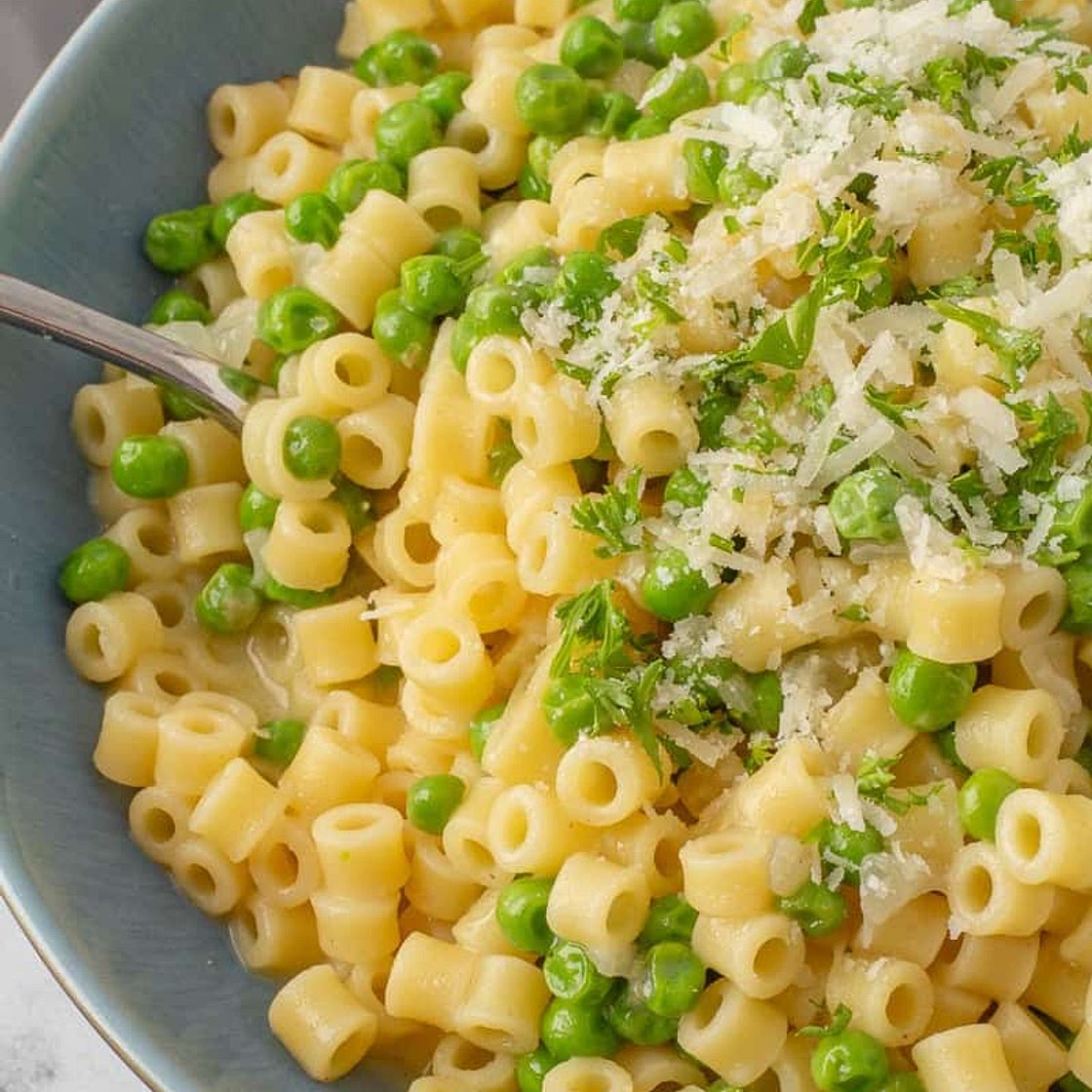 Pasta e Piselli (Italian Pasta and Peas Recipe)