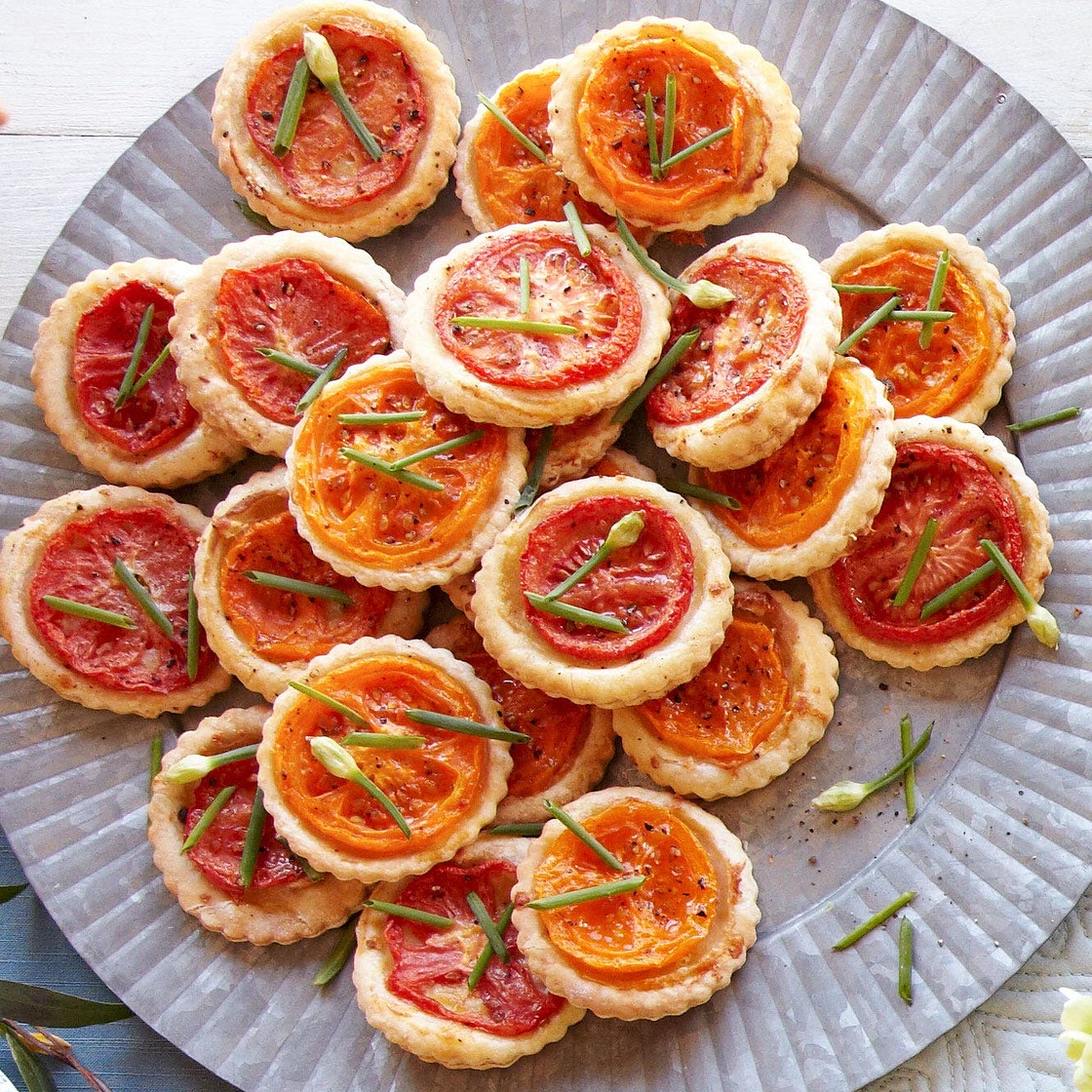Tomato-Manchego Tartlets