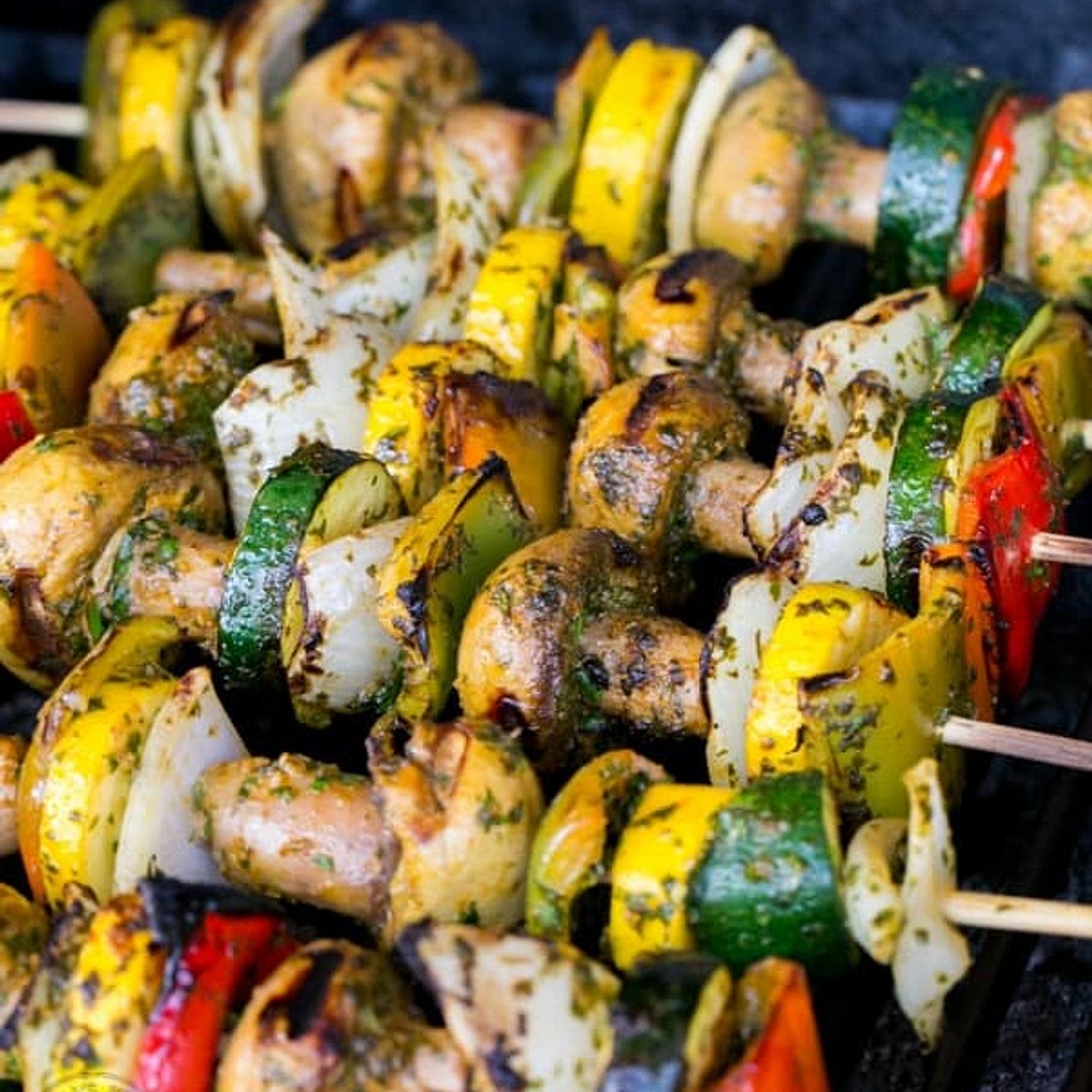 Grilled Moroccan Vegetable Skewers