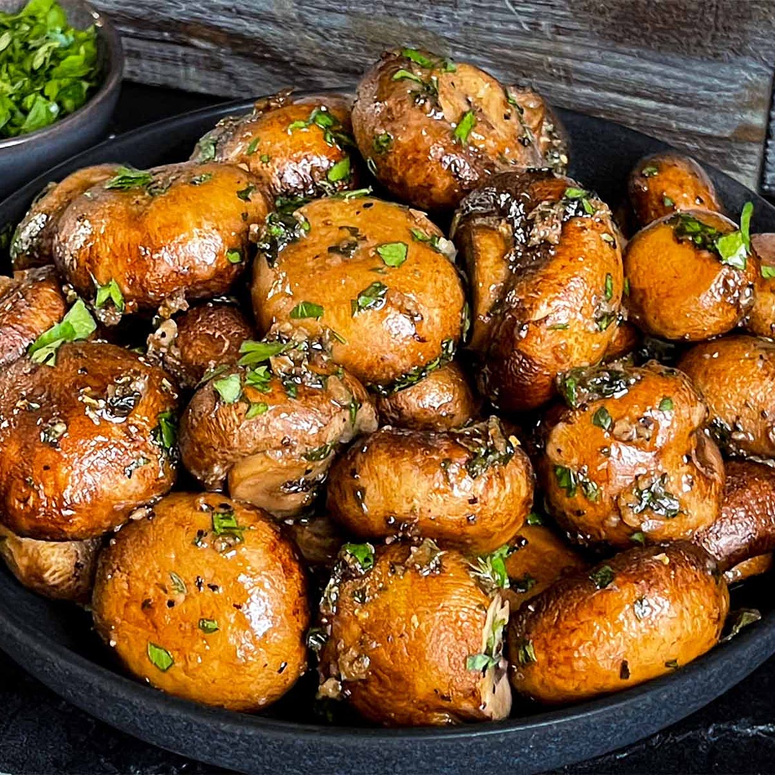 Garlic Butter Roasted Mushrooms Recipe