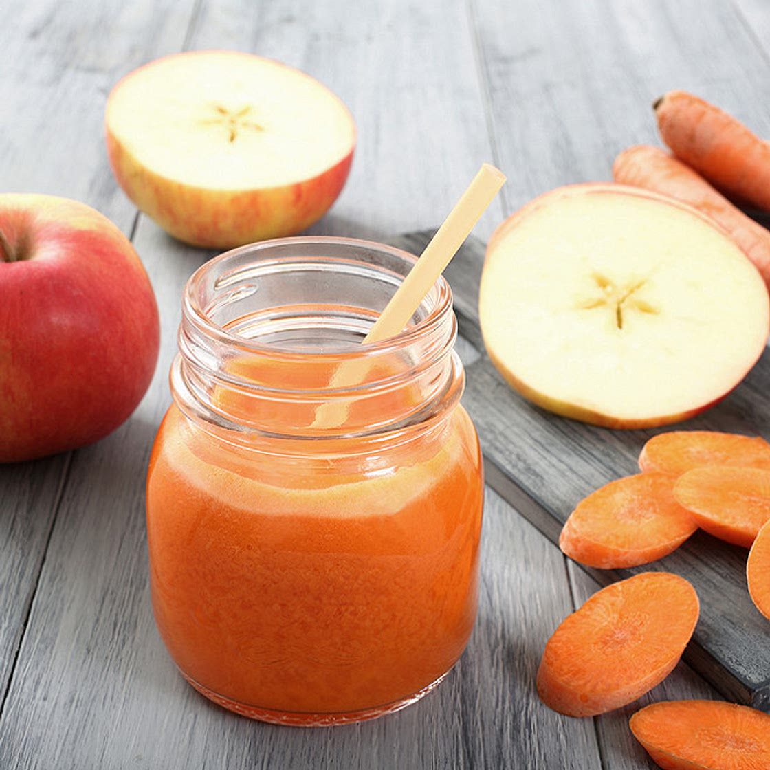 Smoothie pomme, orange et carotte