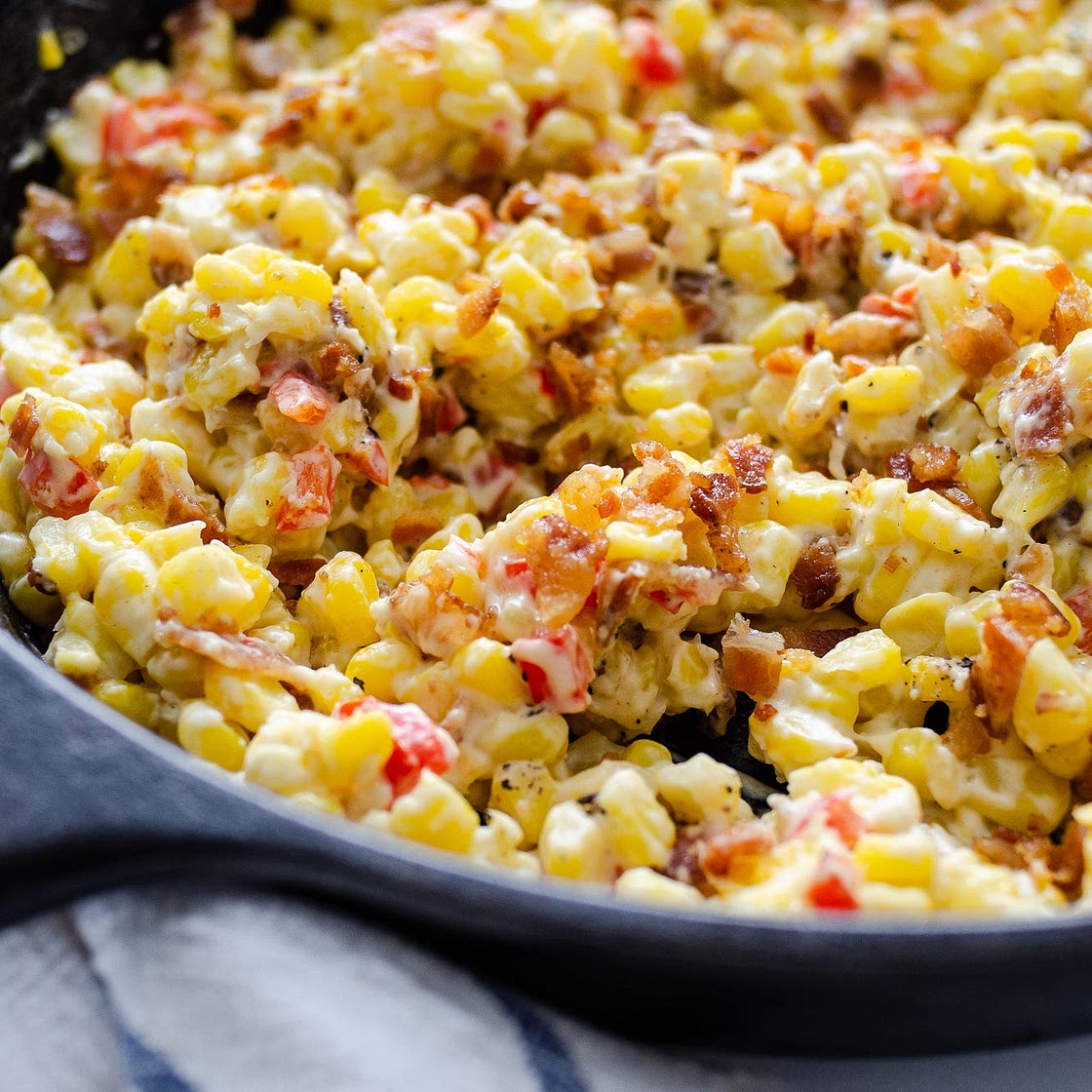 Cream Cheese and Bacon Corn