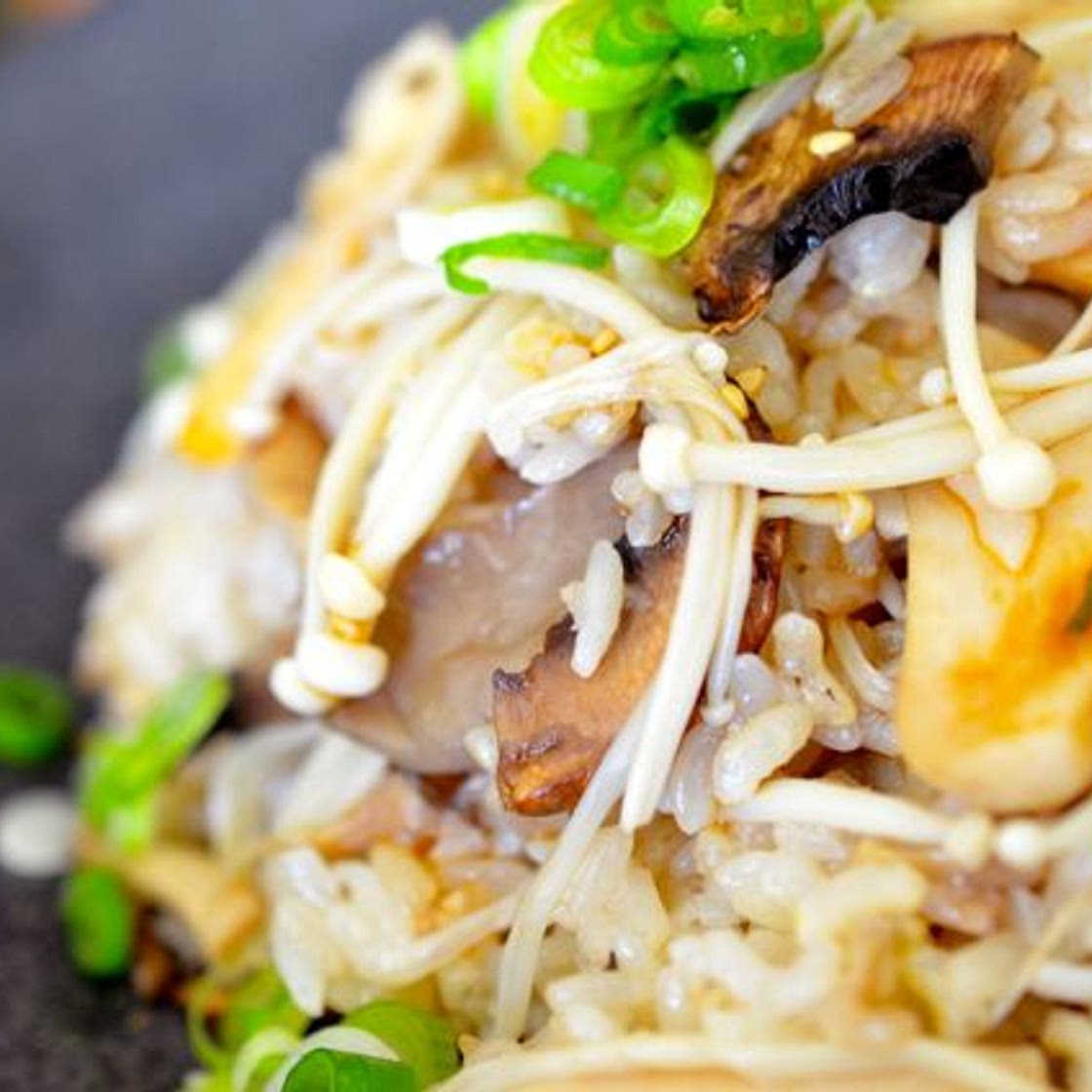 Korean Four Mushroom Rice in Stone Pot (Beoseot Bap)