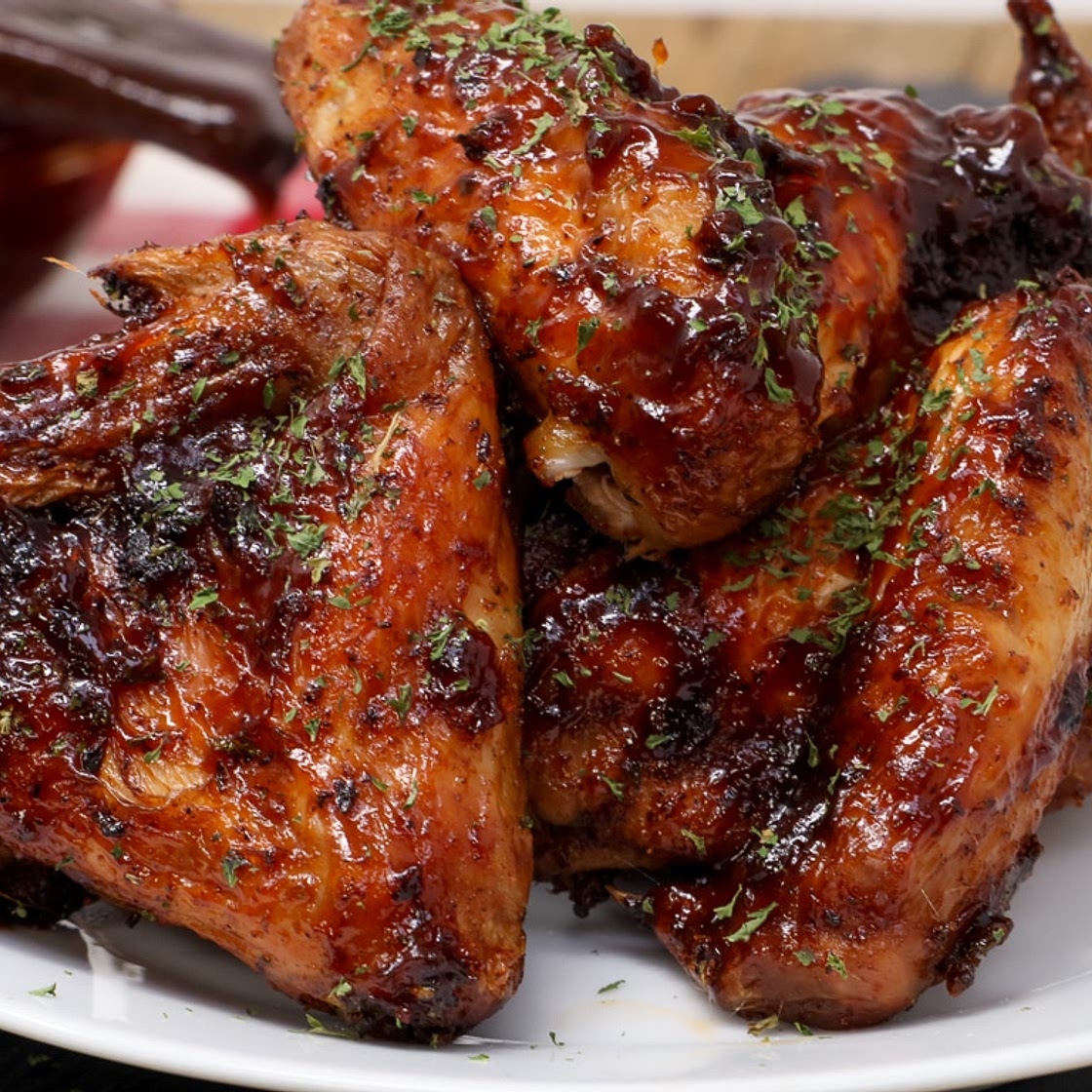 Air Fryer Honey BBQ Chicken Wings