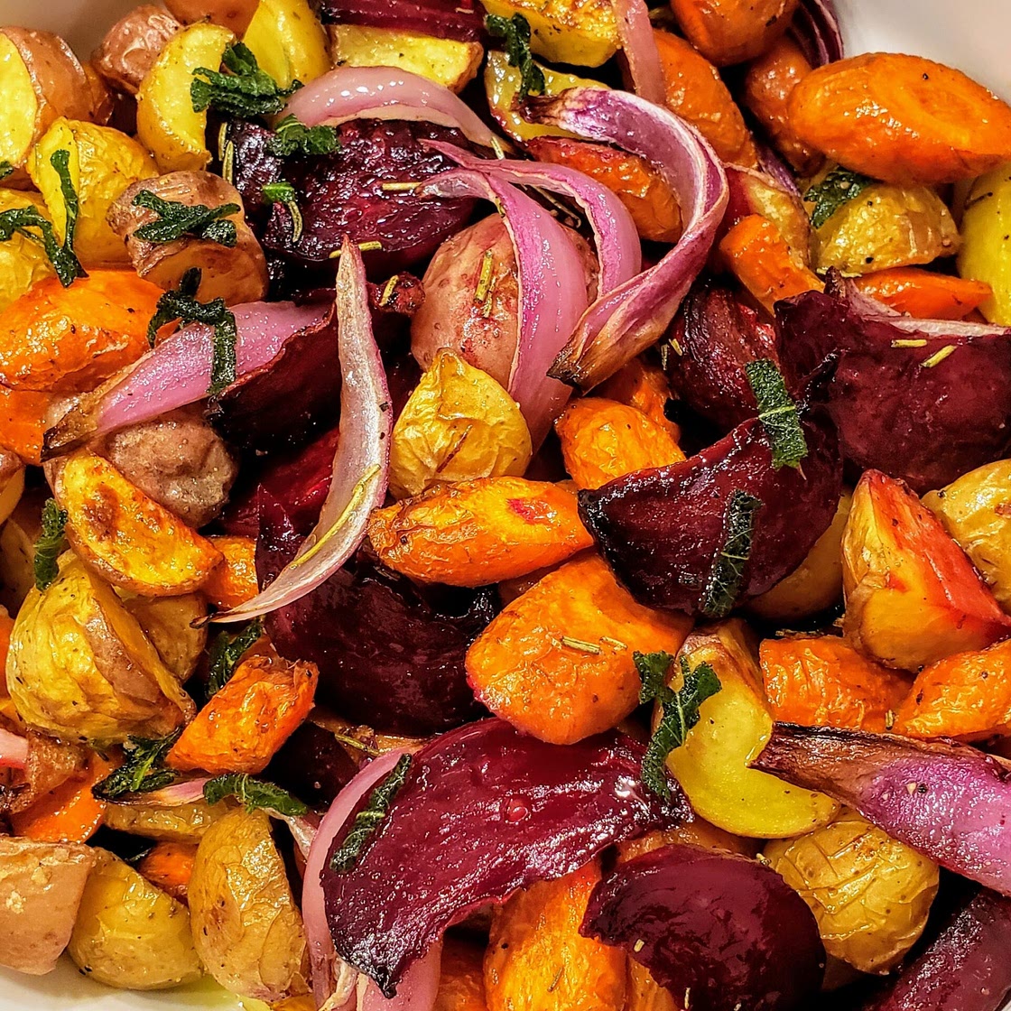 Roasted root vegetables
