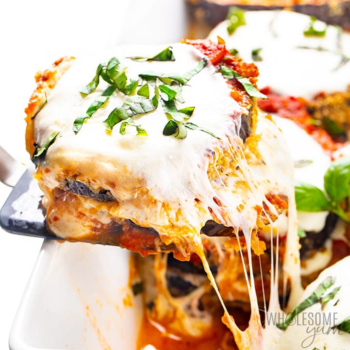 Healthy Keto Eggplant Parmesan Recipe