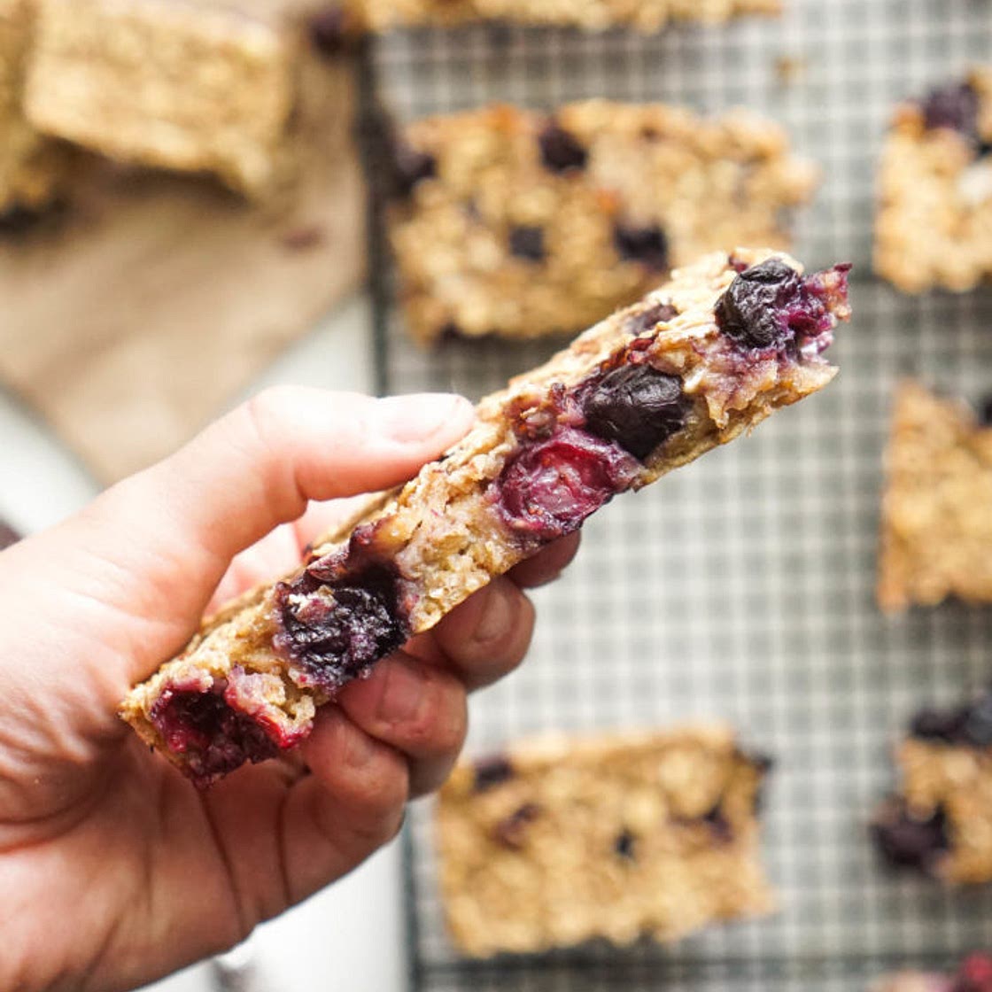 Blueberry Almond Breakfast Bars