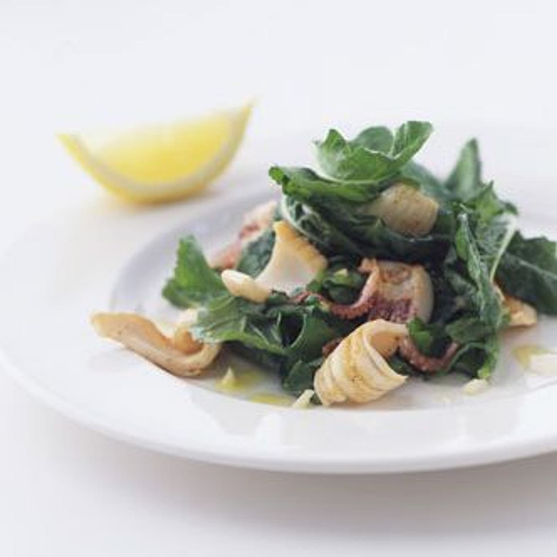 Grilled Calamari with Arugula