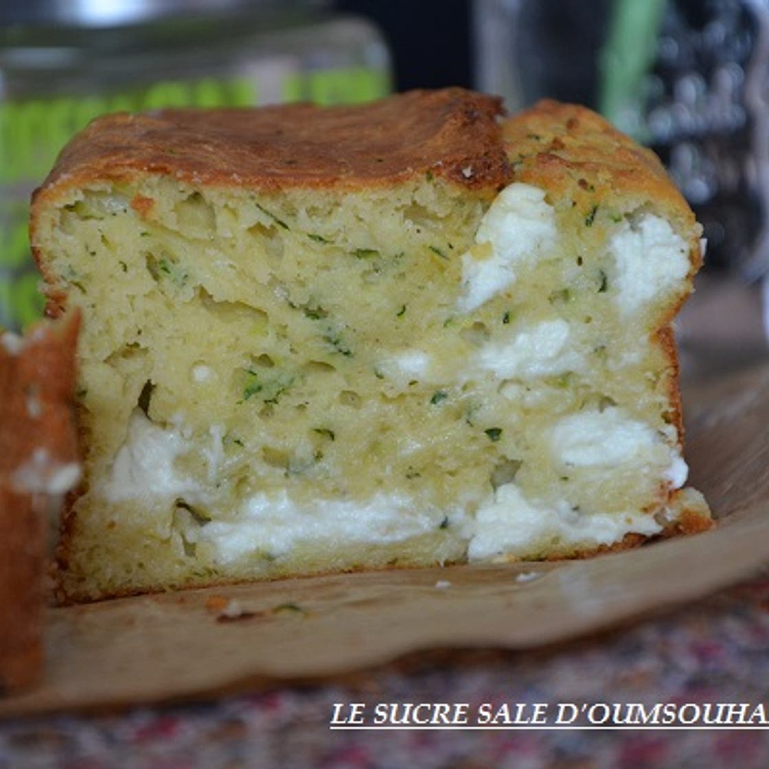 cake salé courgette feta et menthe