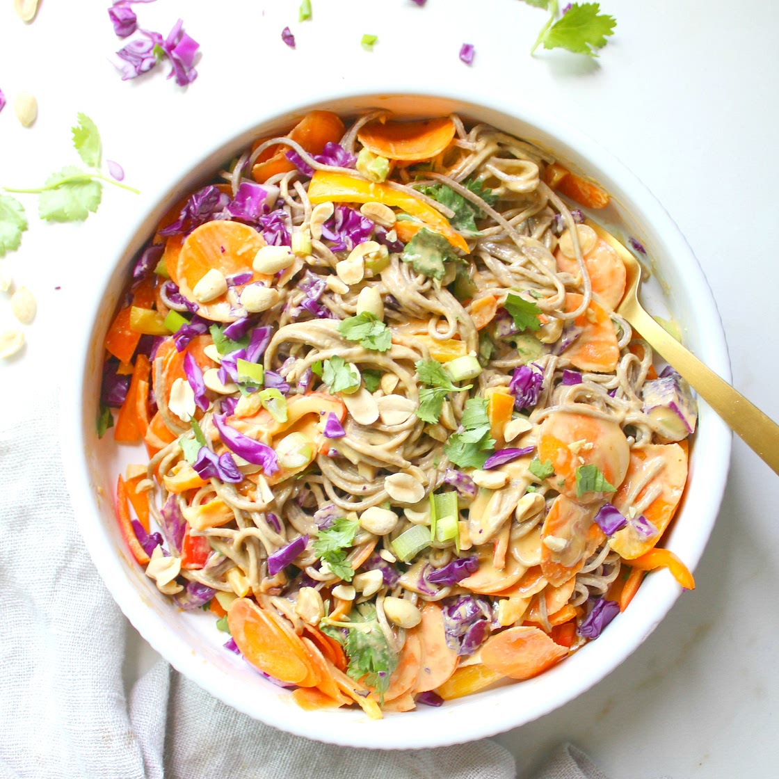 Soba Noodle Salad with Peanut Dressing