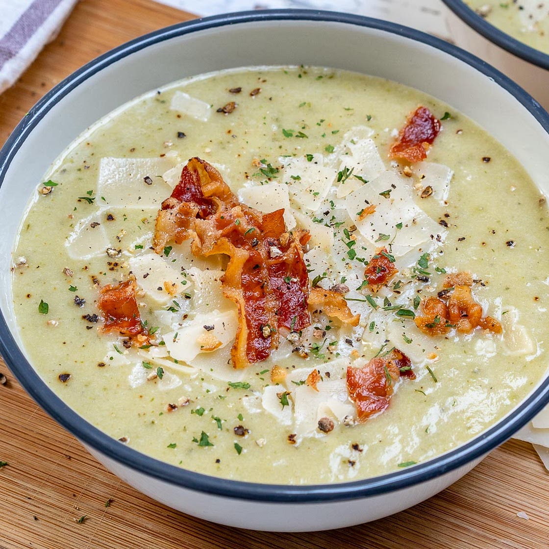 CleanFoodCrush Creamy Zucchini Potato Soup