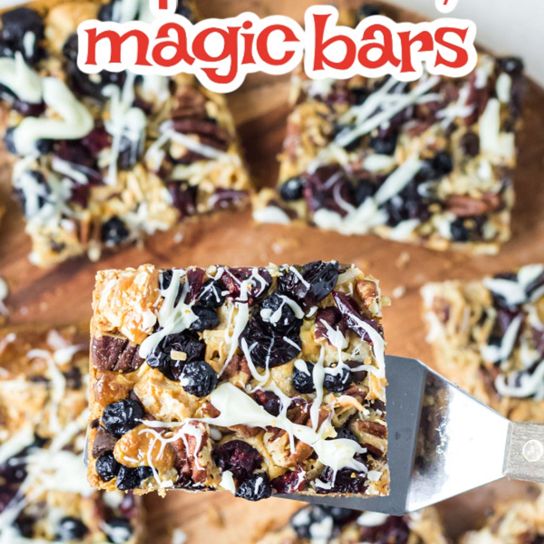 TRIPLE BERRY MAGIC BARS RECIPE