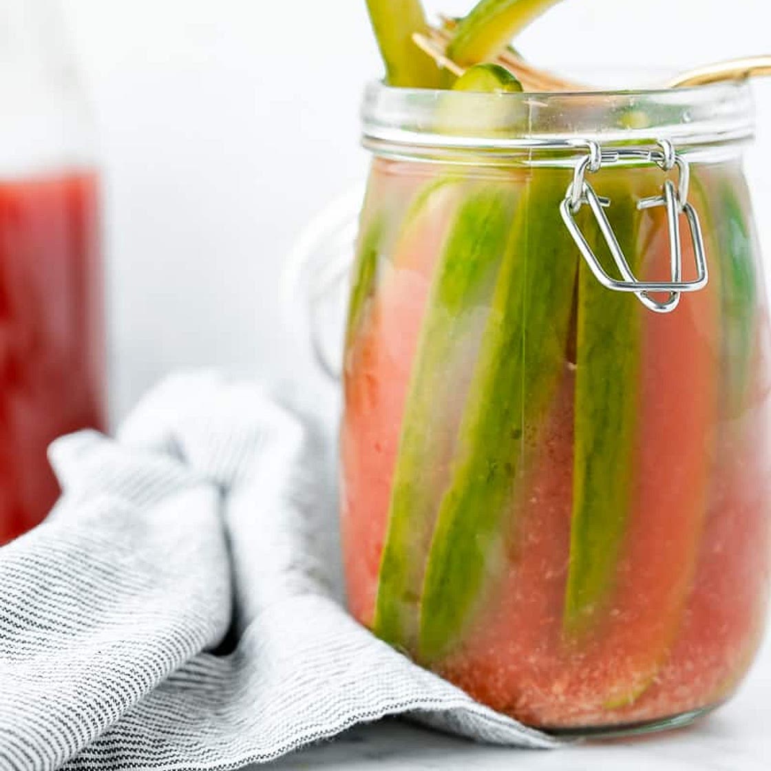 Homemade Bloody Mary Pickles