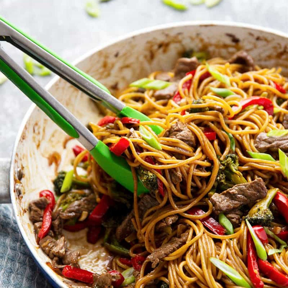 Beef Teriyaki Noodle Stir-Fry