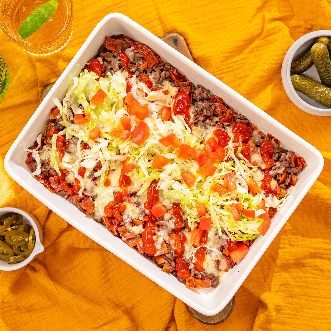 Cheeseburger Deluxe Casserole