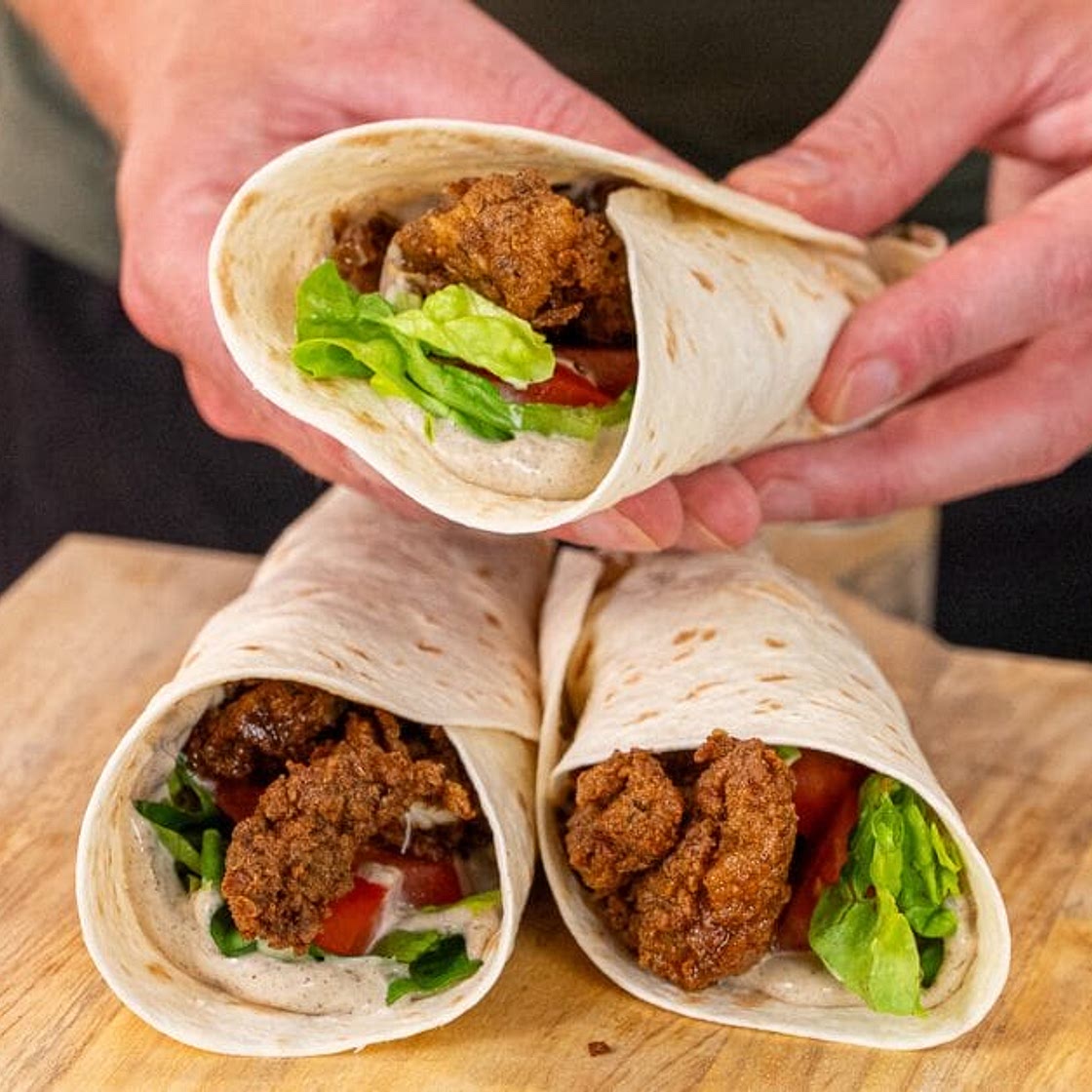 Crispy Chicken "Twister" Wraps
