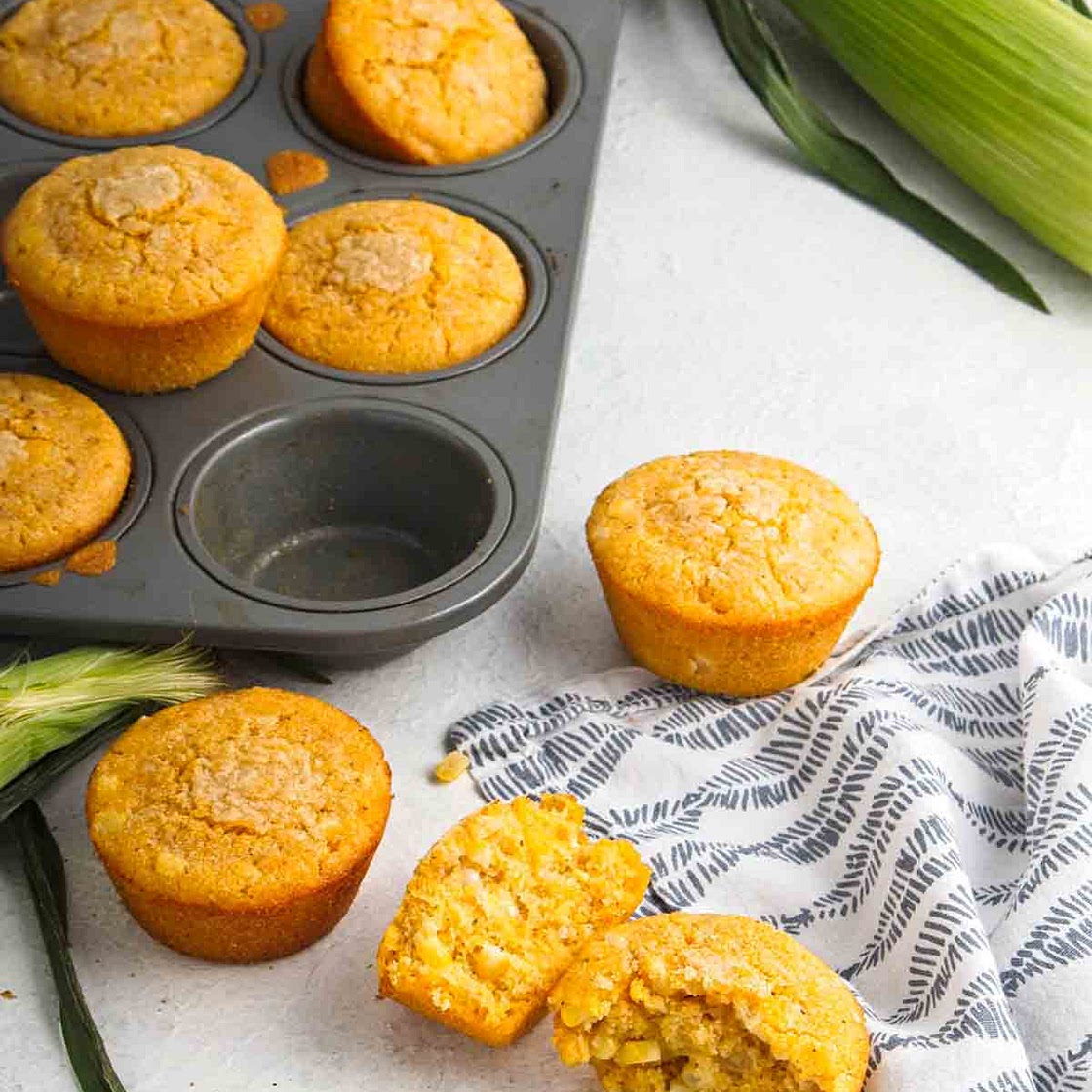 Vegan Gluten Free Corn Muffins