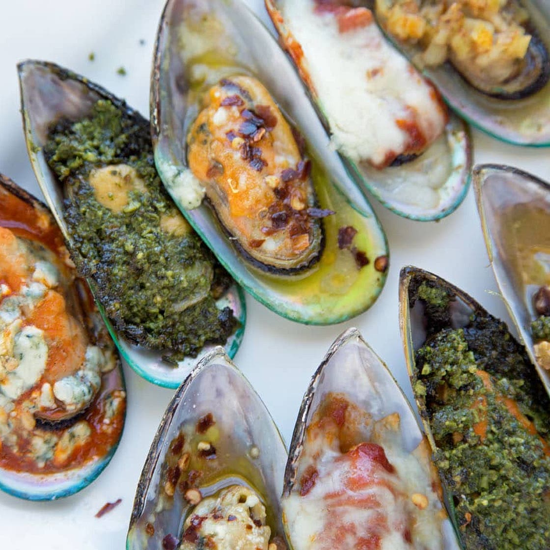 New Zealand Mussels Served 5 Ways