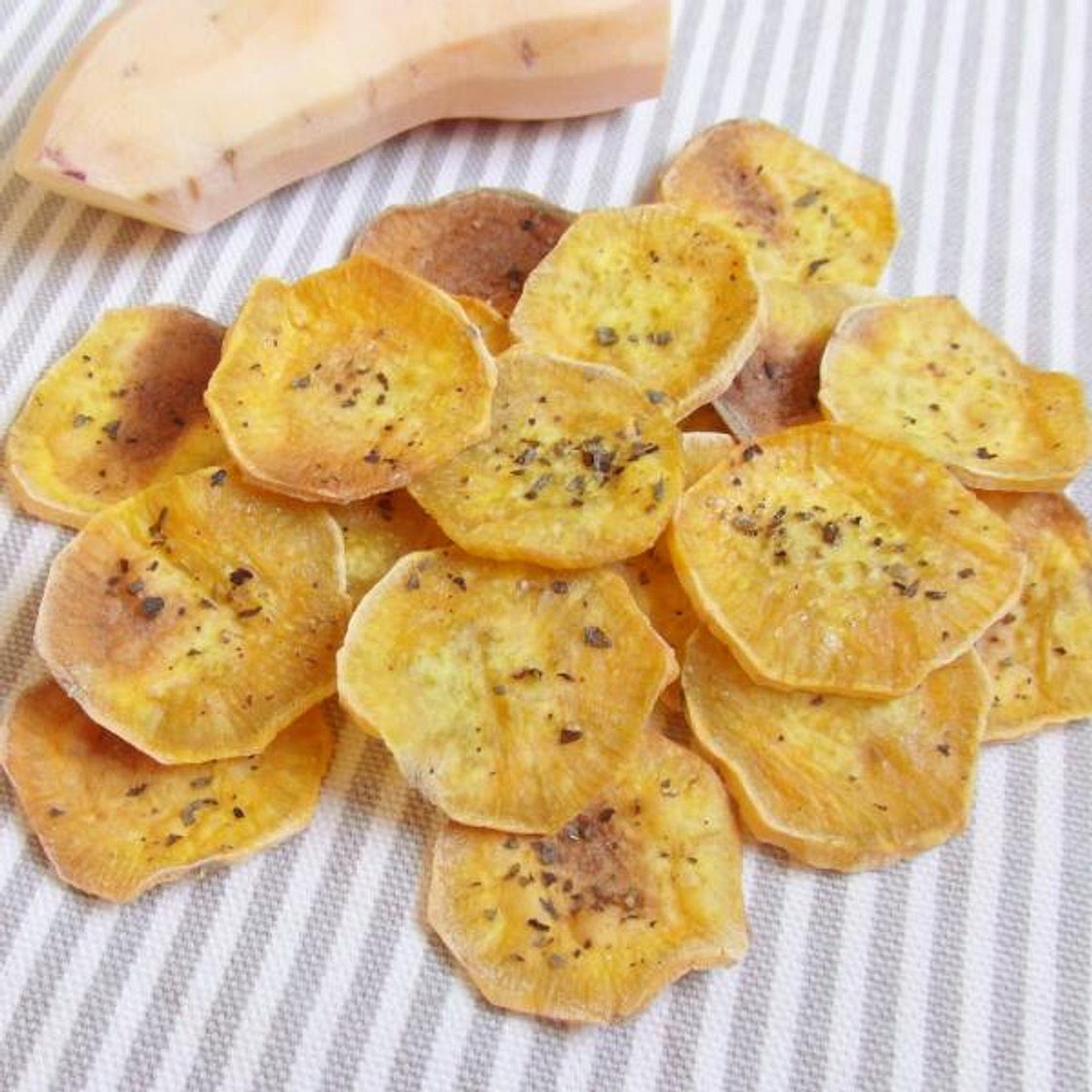 Receita de Chips de batata doce no forno