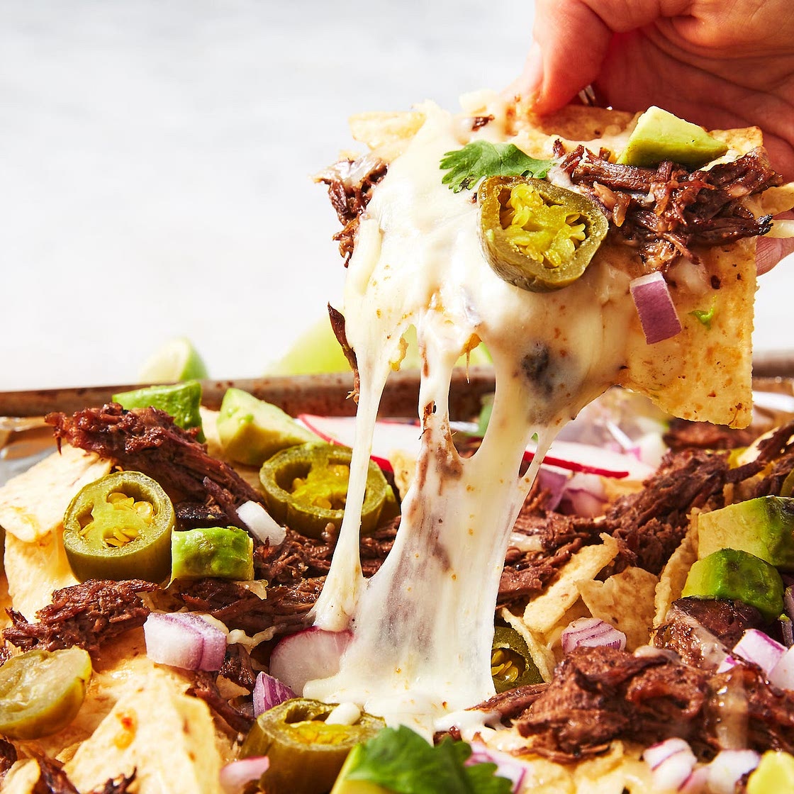 Instant Pot Shredded Beef Nachos