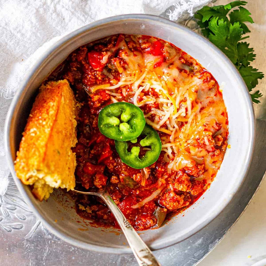 Easy No Bean Turkey Chili