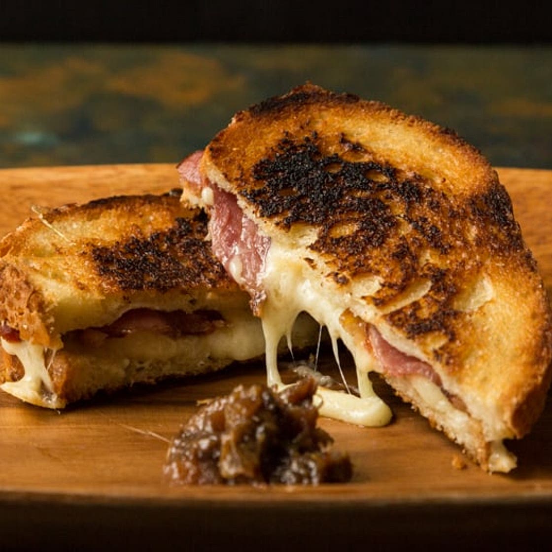 Double Smoked Cheddar Cheese And Bacon Sandwich