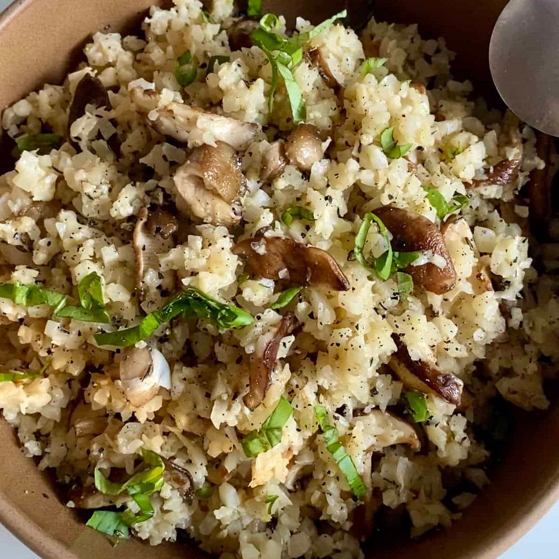 Mushroom Cauliflower Risotto