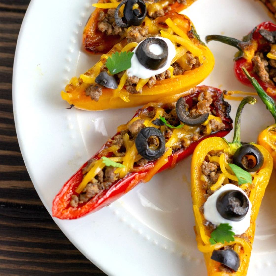 Keto Taco Stuffed Mini Peppers