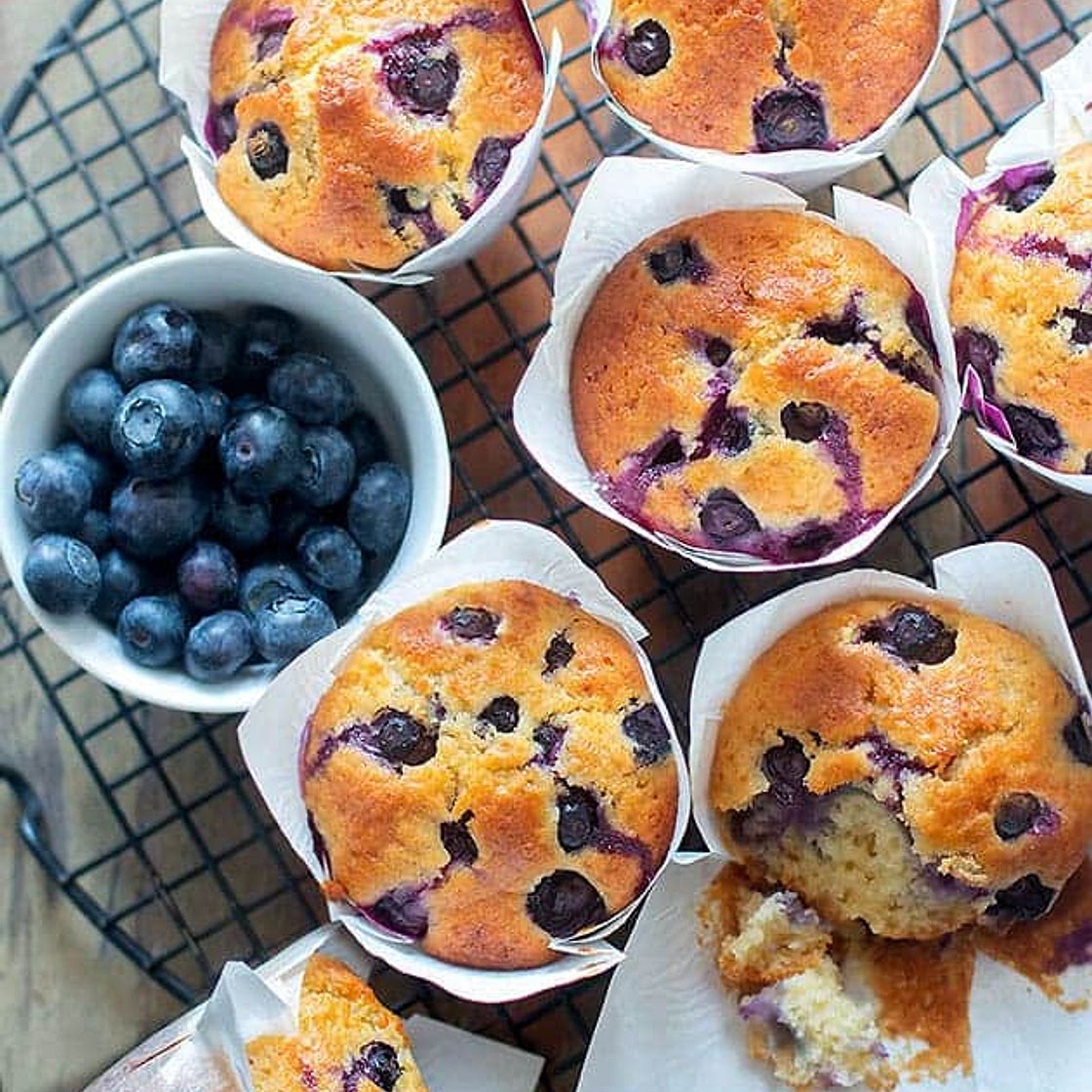 Muffin ai mirtilli morbidissimi, la Ricetta originale americana veloce