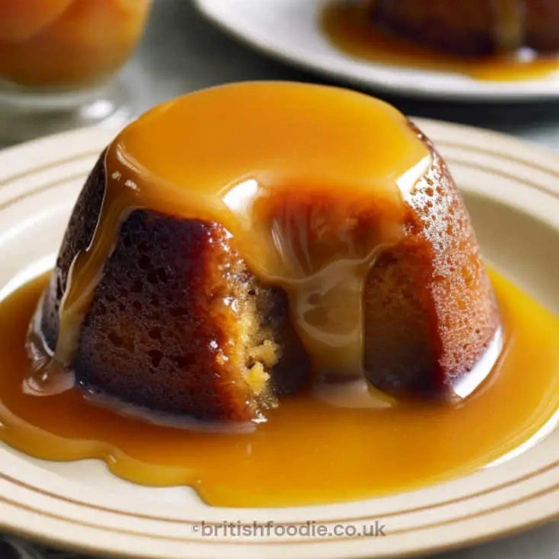 Treacle Suet Pudding with Orange Sauce