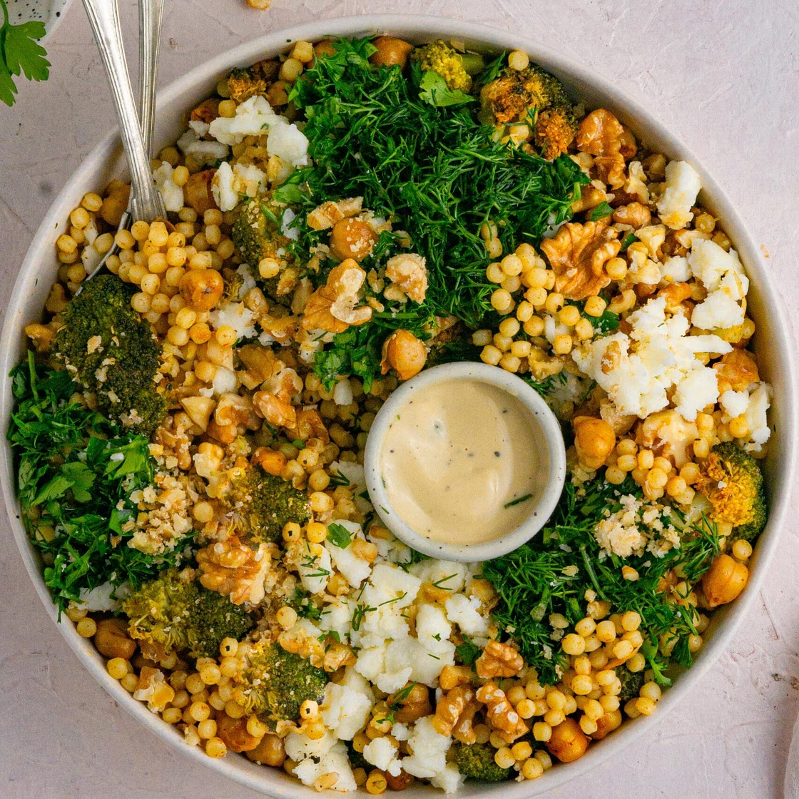 Warm Broccoli Couscous Salad